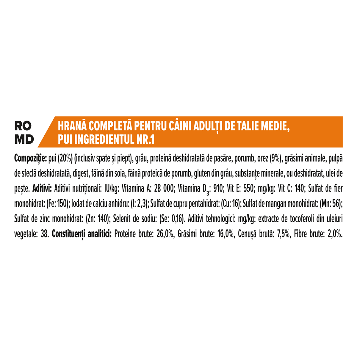 PURINA Pro Plan Adult M, Pui, hrană uscată câini, 14kg - poza 4