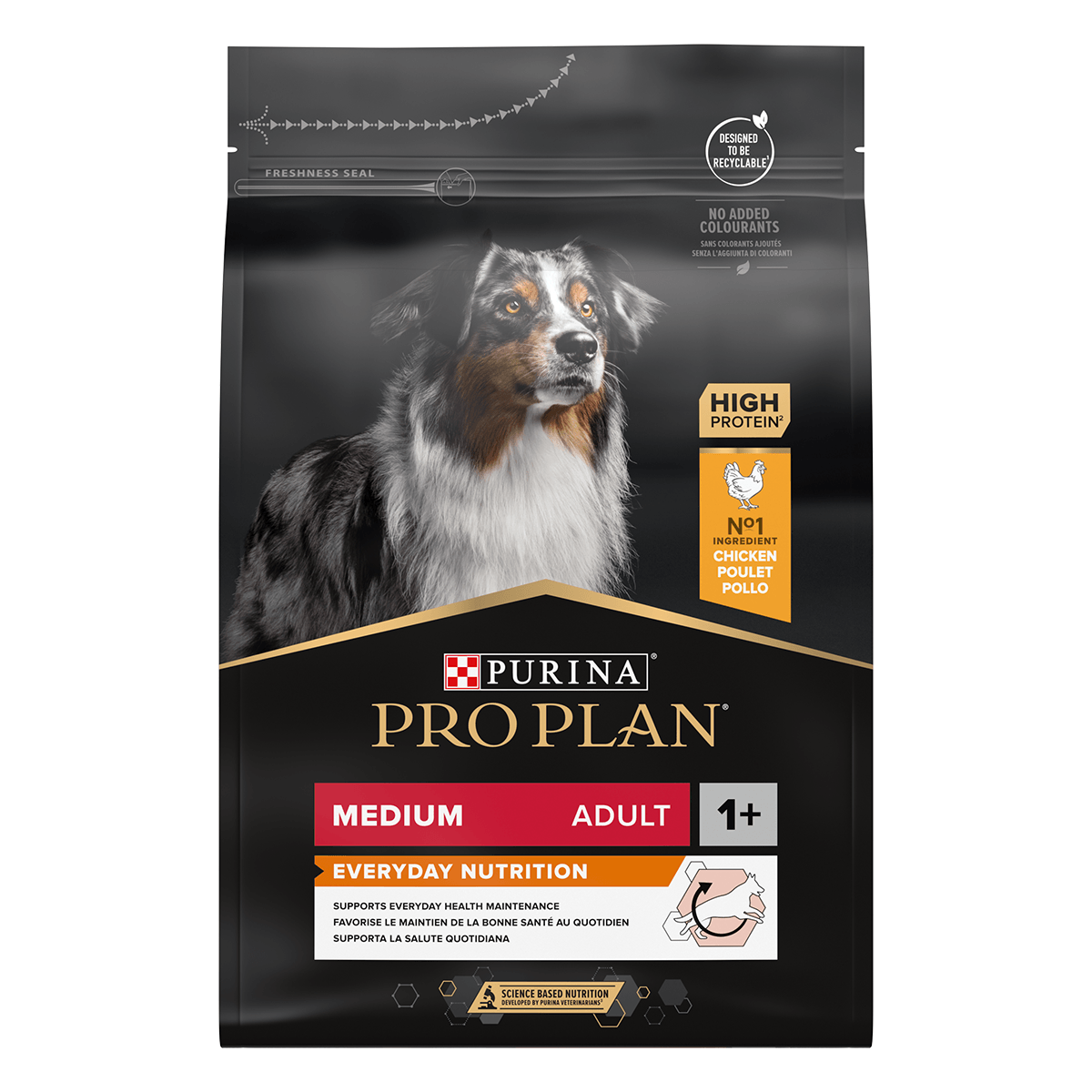 PURINA Pro Plan Adult M, Pui, hrană uscată câini, 3kg - poza 1