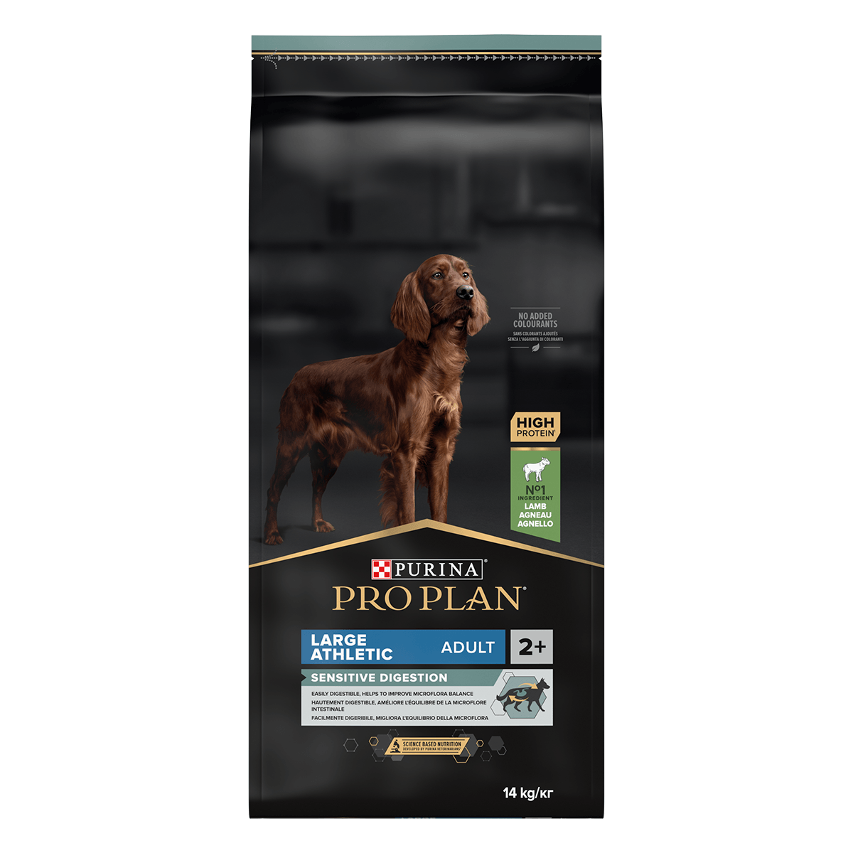 PURINA Pro Plan Athletic Adult L Sensitive Digestion, Miel, hrană uscată câini, sensibilități digestive, 14kg - poza 2