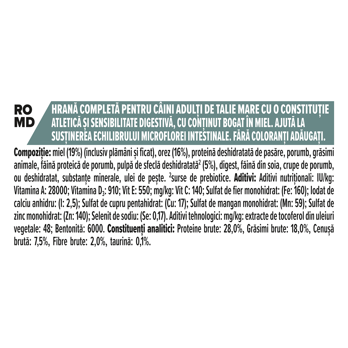 PURINA Pro Plan Athletic Adult L Sensitive Digestion, Miel, hrană uscată câini, sensibilități digestive, 14kg - poza 4