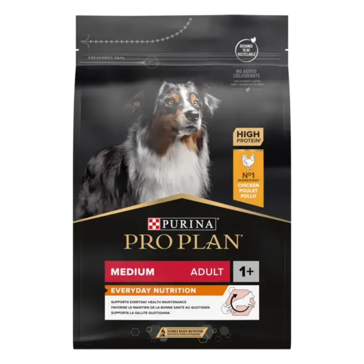 PURINA Pro Plan Everyday Nutrition Medium Adult, M, Pui, hrană uscată câini, 10kg - poza 1