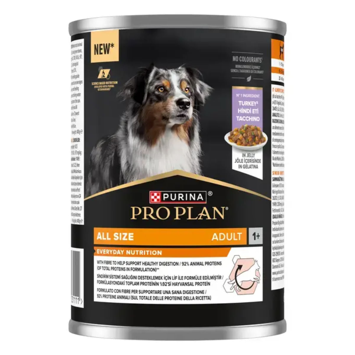 PURINA Pro Plan Everyday Nutrition, XS-XL, Curcan, conservă hrană umedă câini, (în aspic), 400g - poza 1