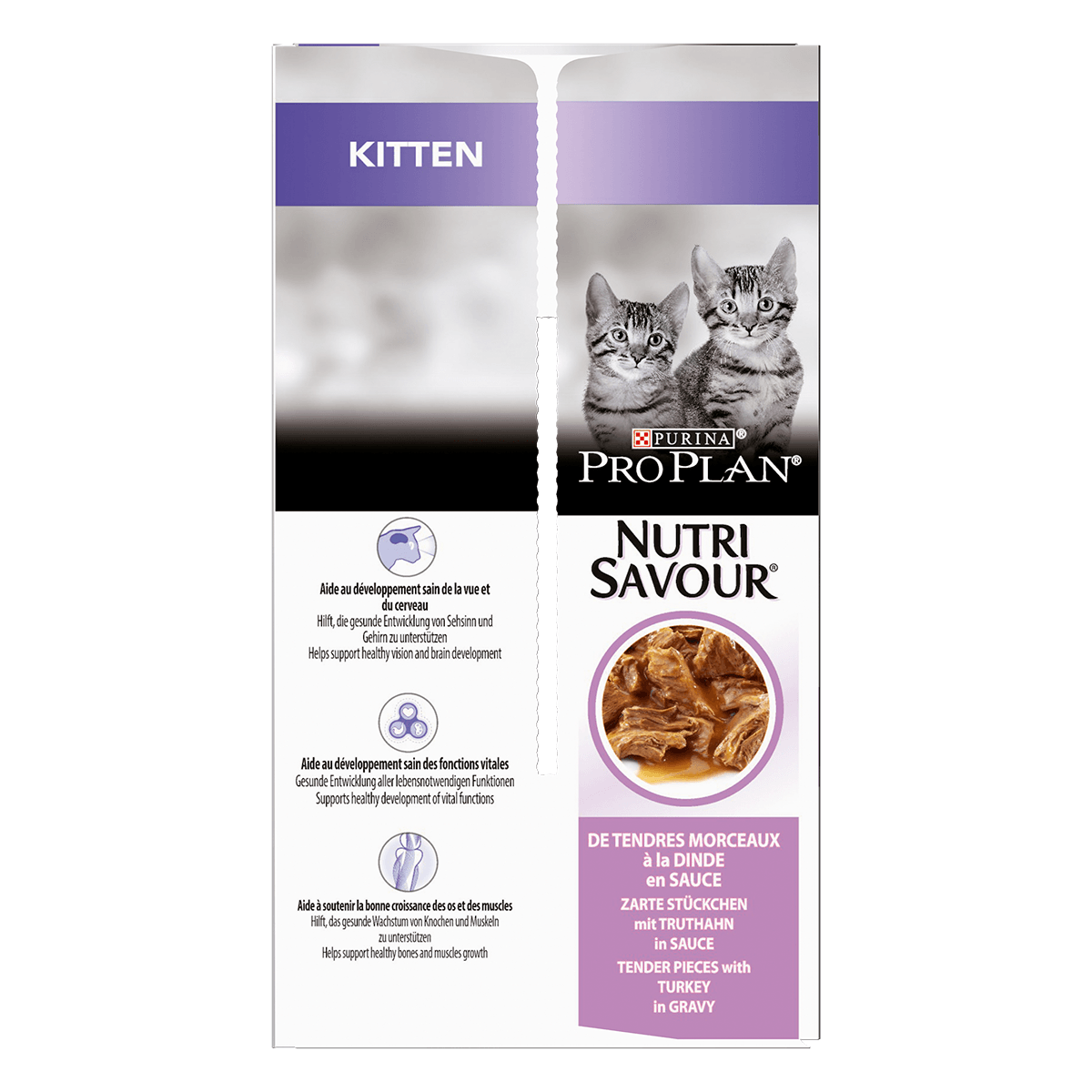 PURINA Pro Plan Healthy Start Kitten, Curcan, plic hrană umedă pisici junior, (în sos), 85g x 10buc - poza 5