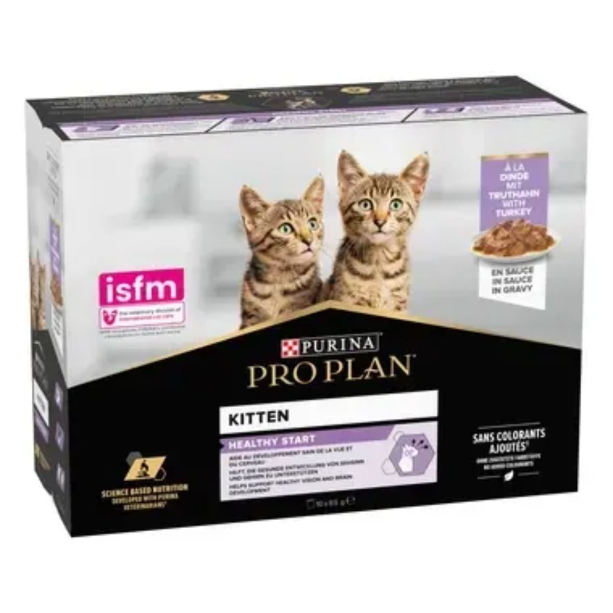 PURINA Pro Plan Healthy Start Kitten, Curcan, plic hrană umedă pisici junior, (în sos), 85g x 26buc - poza 3