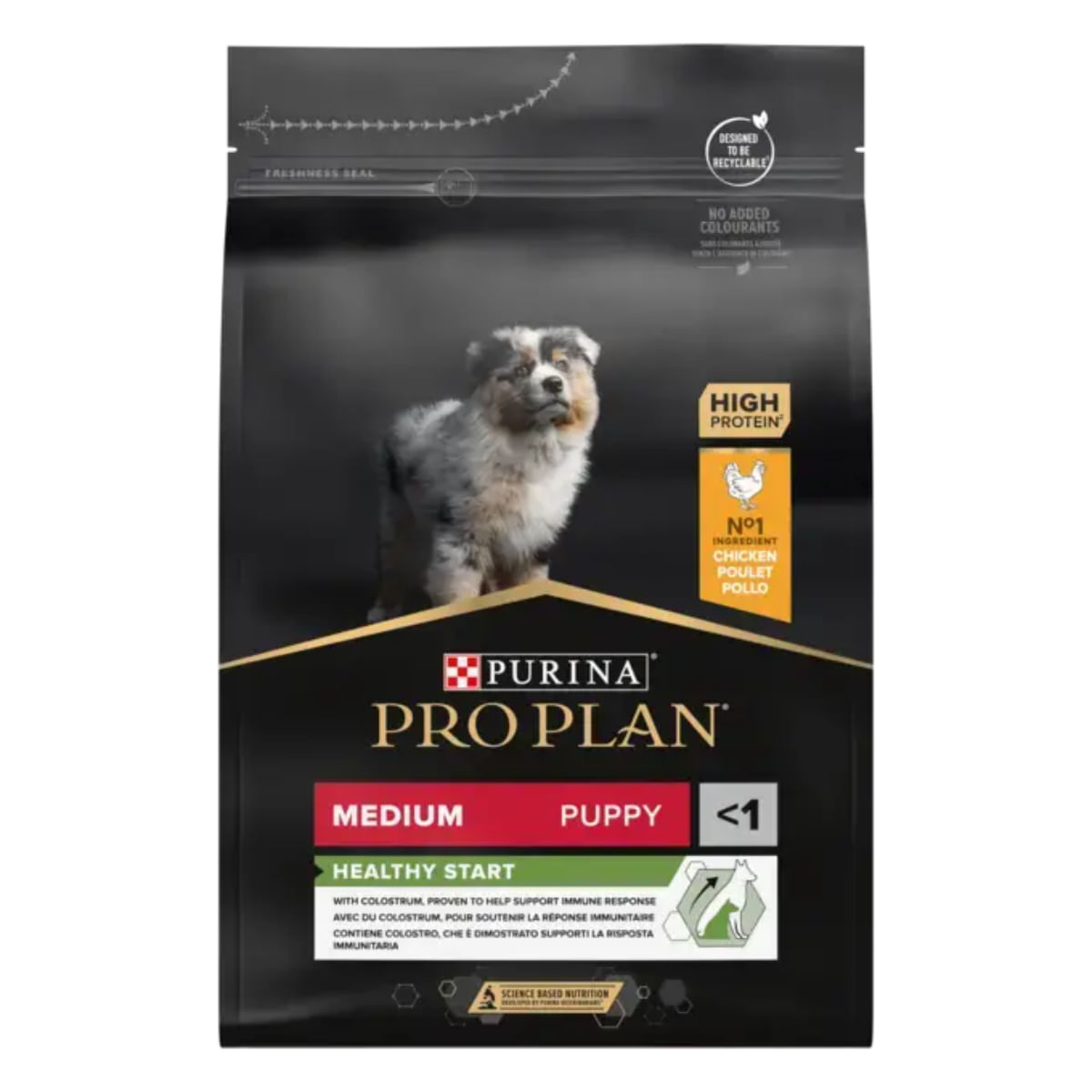 PURINA Pro Plan Healthy Start Medium Puppy, M, Pui, hrană uscată câini junior, 3kg