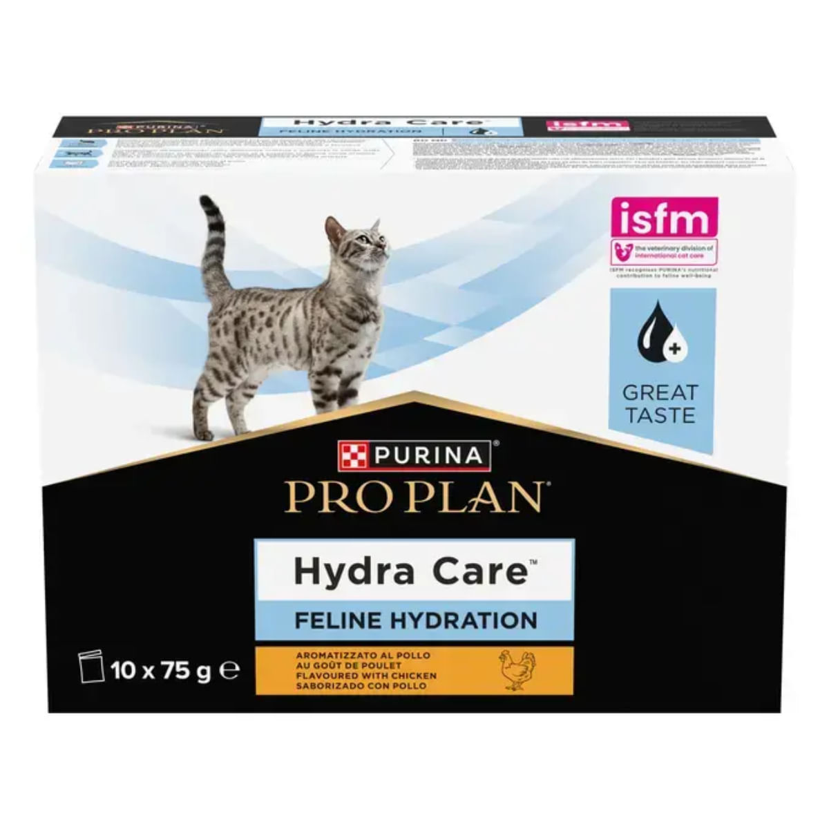 PURINA Pro Plan Hydra Care, Pui, plic hrană umedă pisici, sistem urinar, (topping), 75g x 10buc - poza 1
