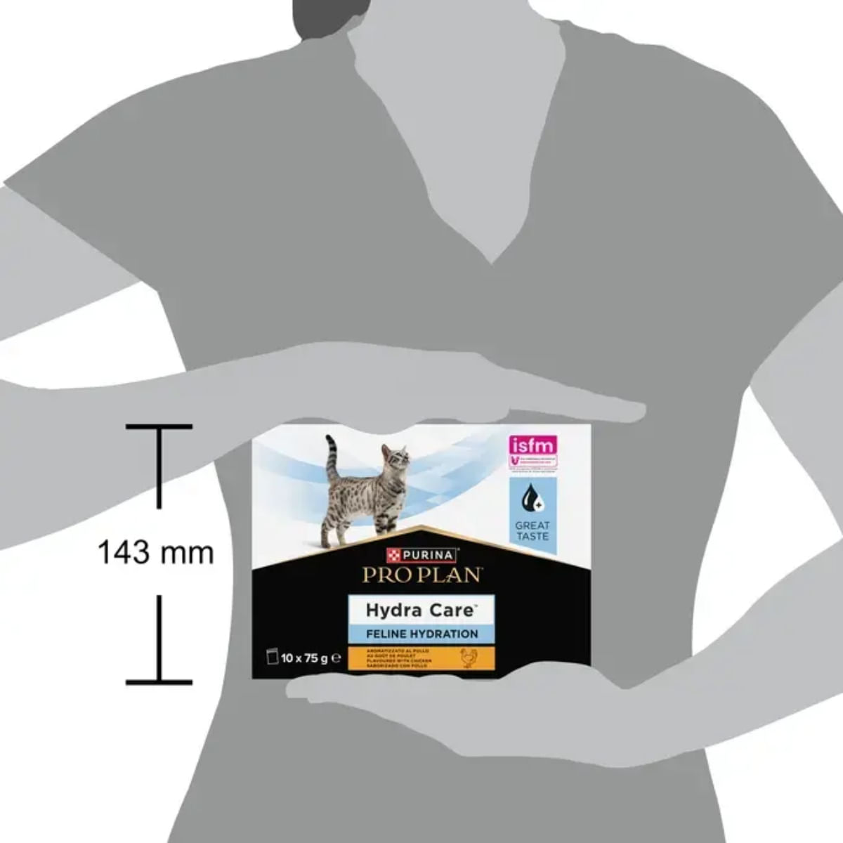 PURINA Pro Plan Hydra Care, Pui, plic hrană umedă pisici, sistem urinar, (topping), 75g x 10buc - poza 4
