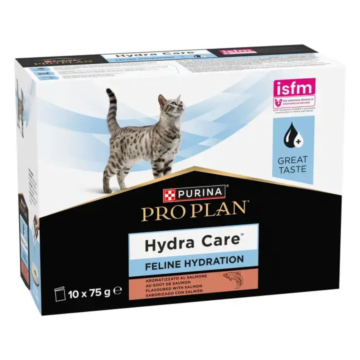 PURINA Pro Plan Hydra Care, Somon, plic hrană umedă pisici, sistem urinar, (topping), 75g x 10buc - poza 3