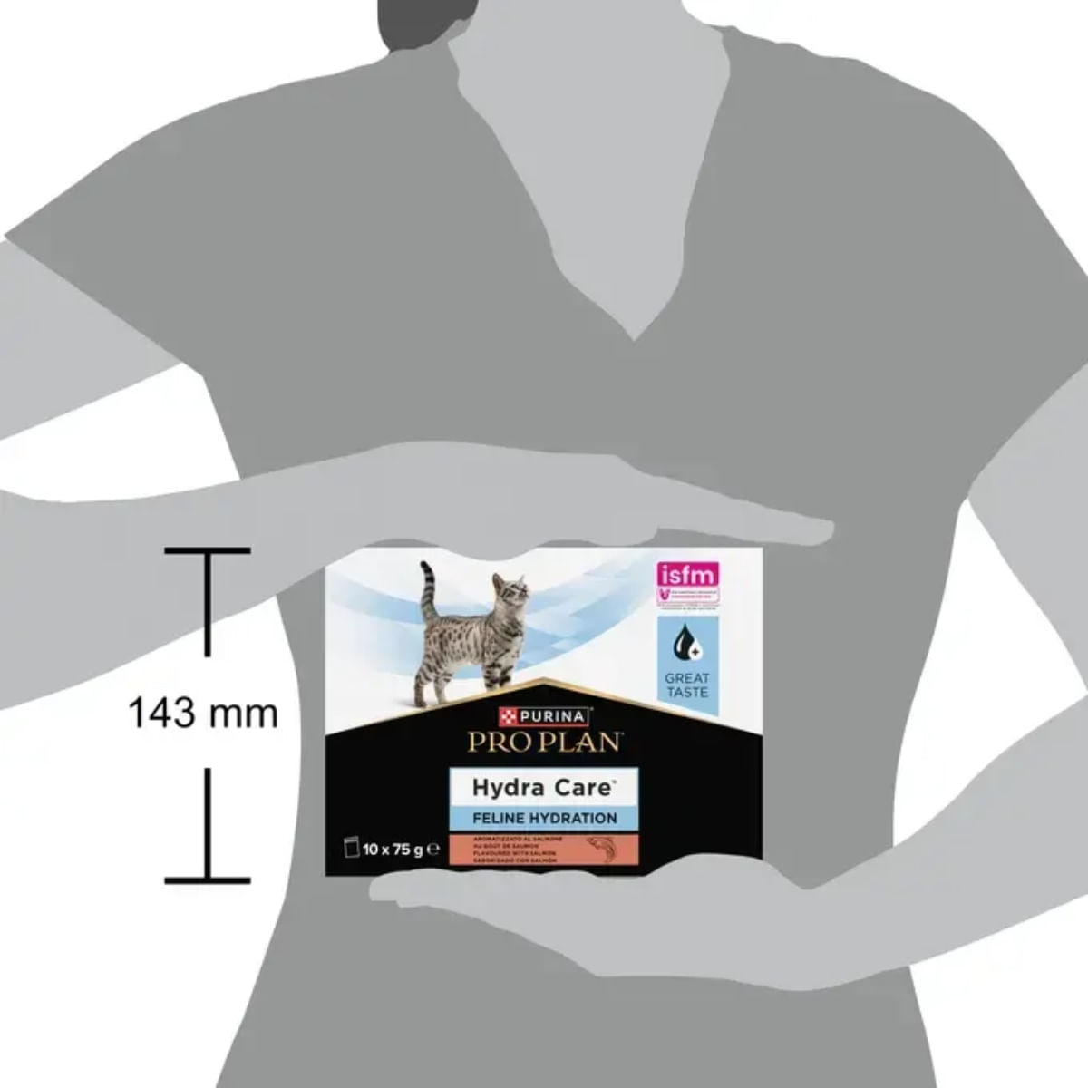 PURINA Pro Plan Hydra Care, Somon, plic hrană umedă pisici, sistem urinar, (topping), 75g x 10buc - poza 5