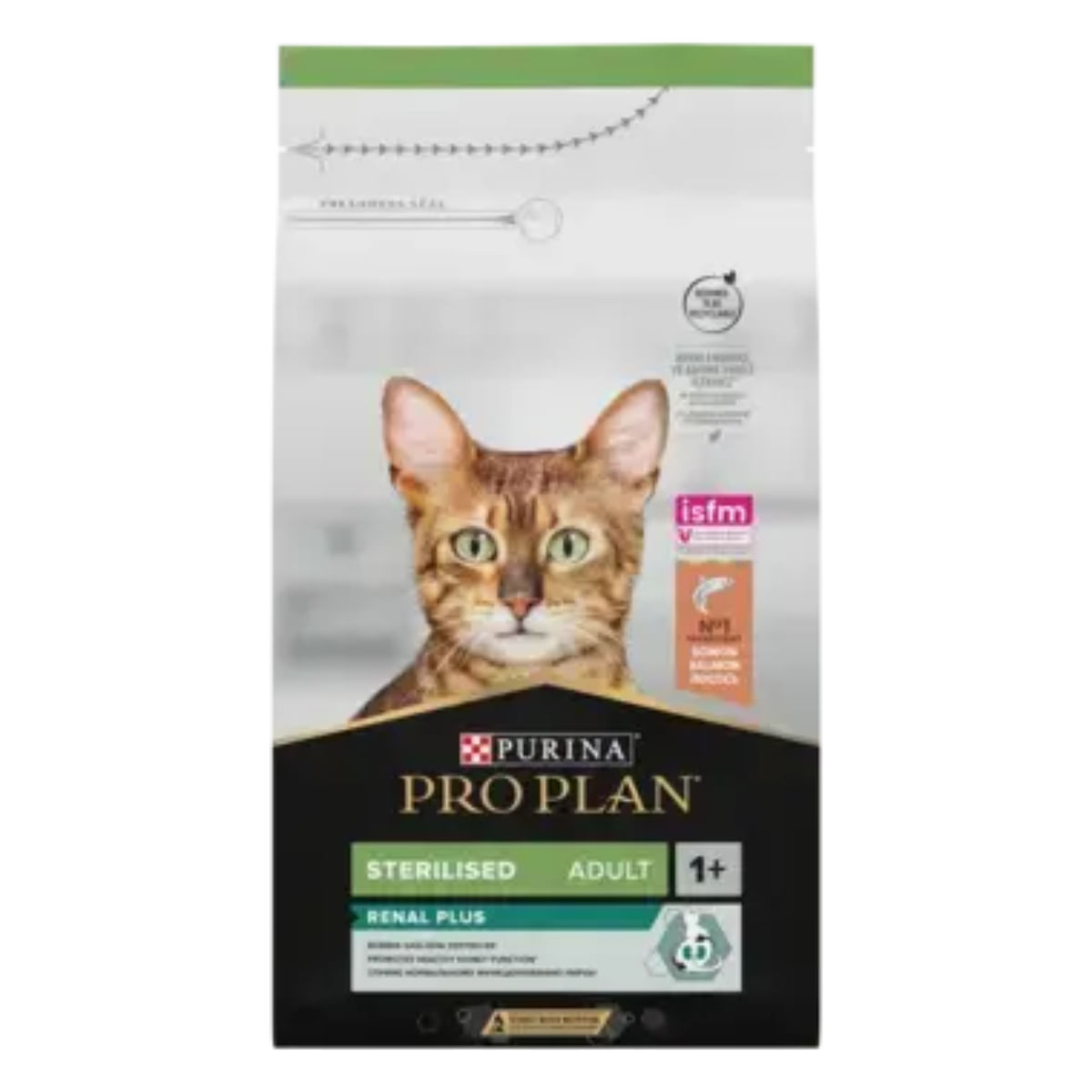 PURINA Pro Plan Renal Plus Sterilised , Somon, hrană uscată pisici sterilizate, 400g - poza 1