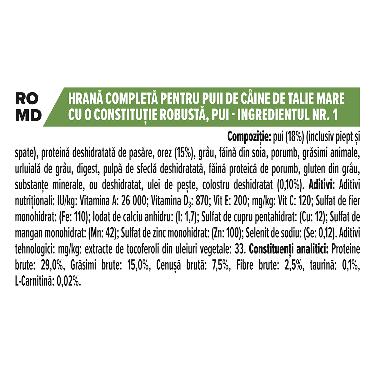 PURINA Pro Plan Robust Puppy L, Pui, hrană uscată câini junior, constituție robustă, 12kg - poza 4