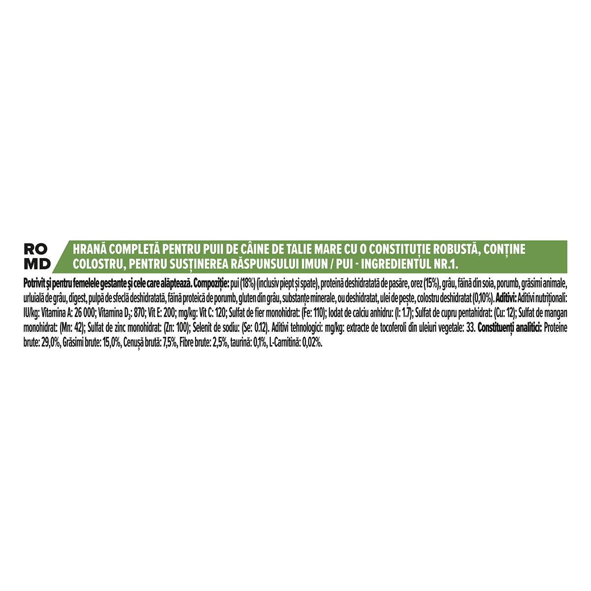 PURINA Pro Plan Robust Puppy L, Pui, hrană uscată câini junior, constituție robustă, 3kg - poza 3