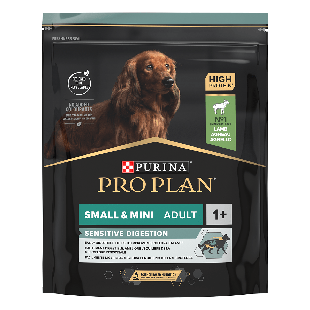 PURINA Pro Plan Sensitive Digestion Adult XS-S, Miel, hrană uscată câini, sensibilități digestive, 700g - poza 4