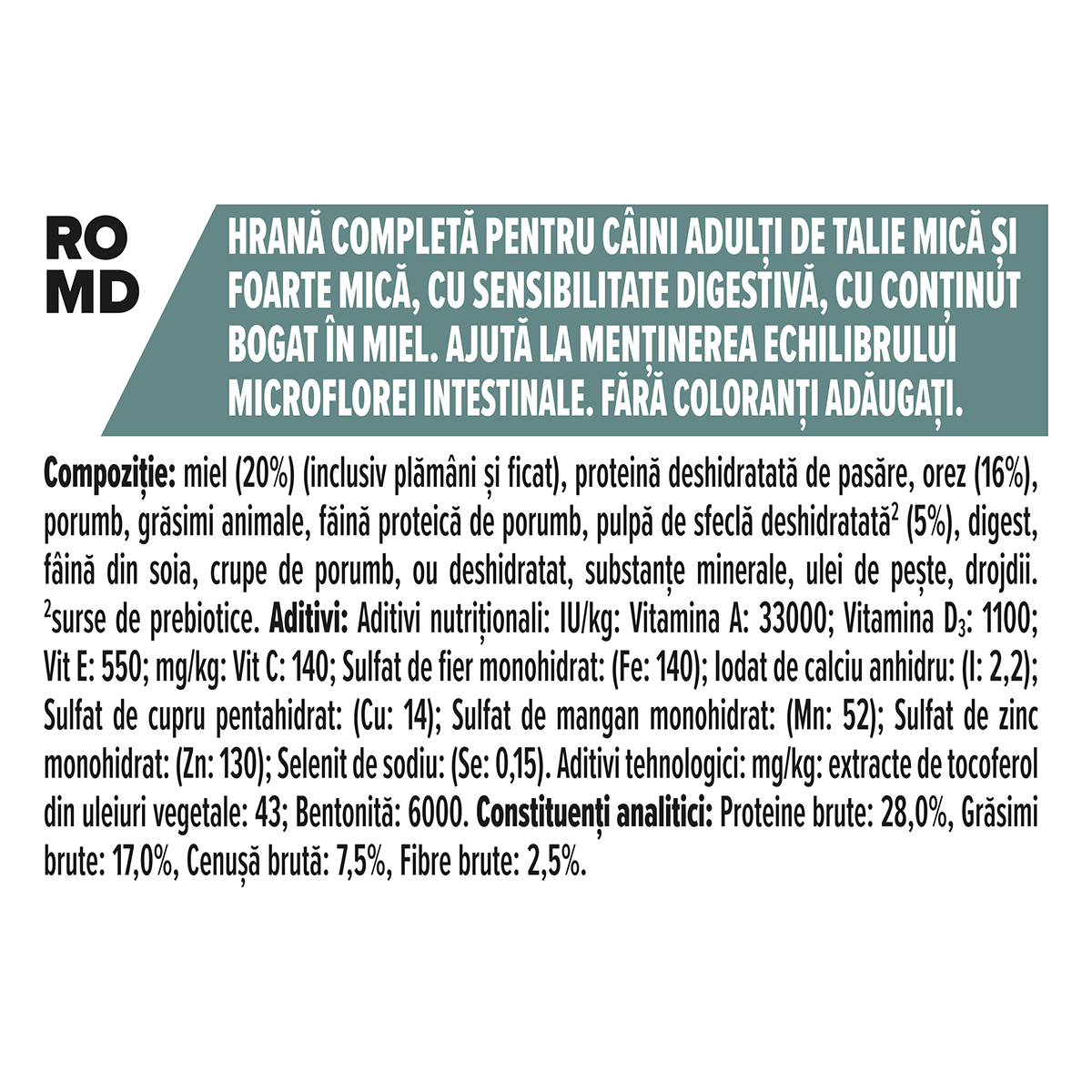 PURINA Pro Plan Sensitive Digestion Adult XS-S, Miel, hrană uscată câini, sensibilități digestive, 7kg - poza 3