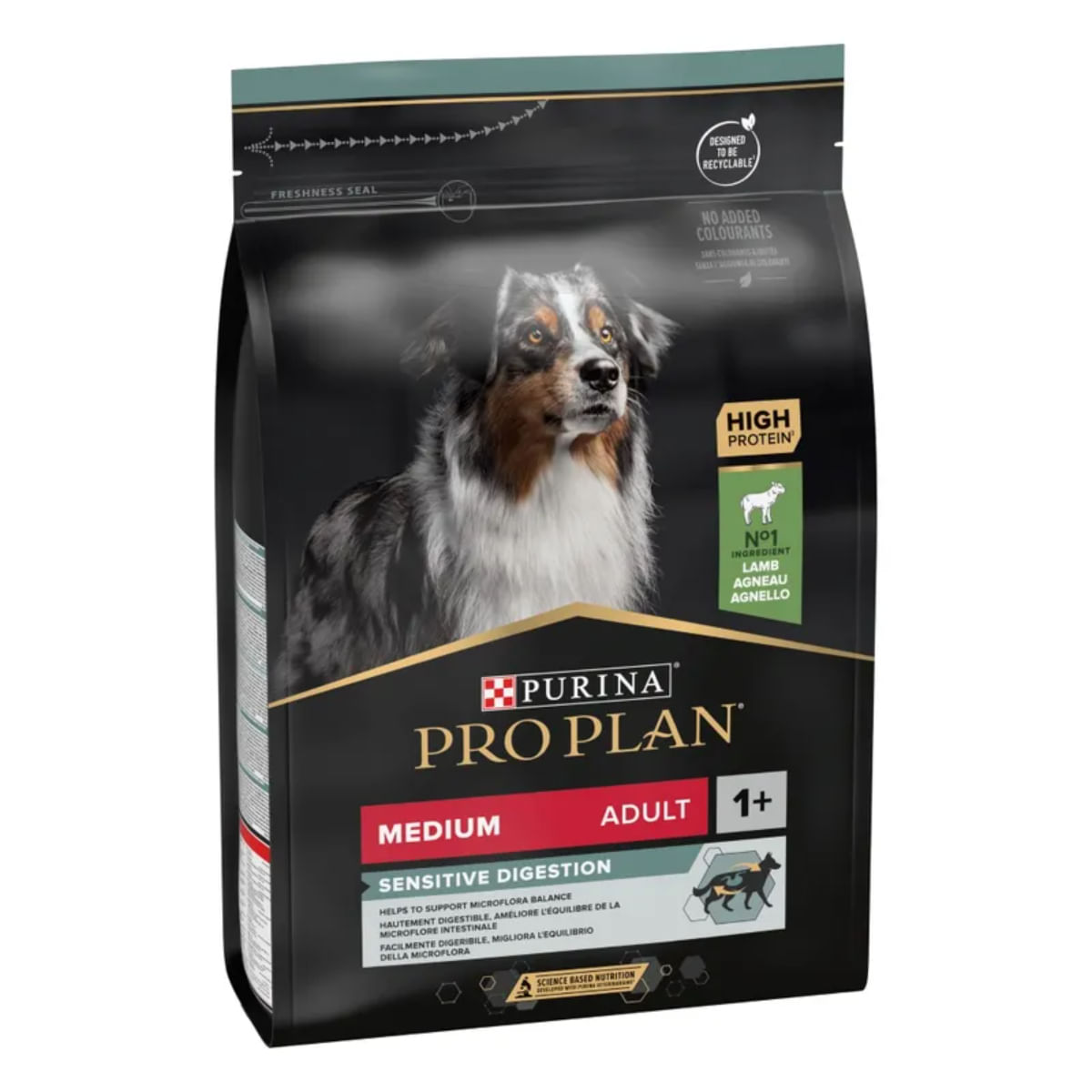 PURINA Pro Plan Sensitive Digestion Medium Adult, M, Miel, hrană uscată câini, sistem digestiv, 10kg - poza 2
