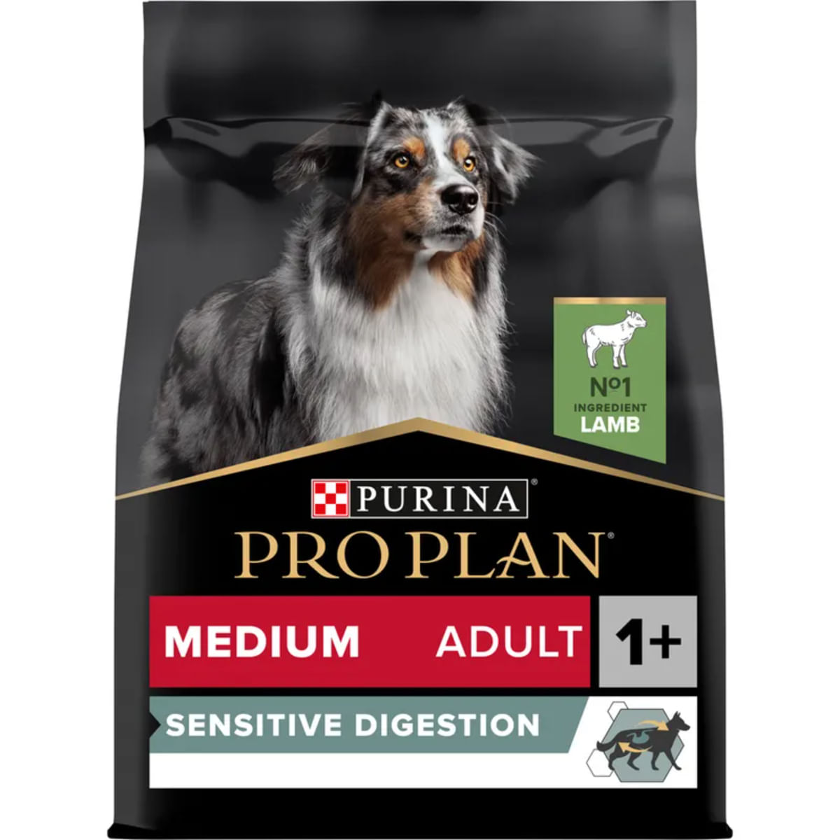 PURINA Pro Plan Sensitive Digestion Medium Adult, M, Miel, hrană uscată câini, sistem digestiv, 10kg - poza 3