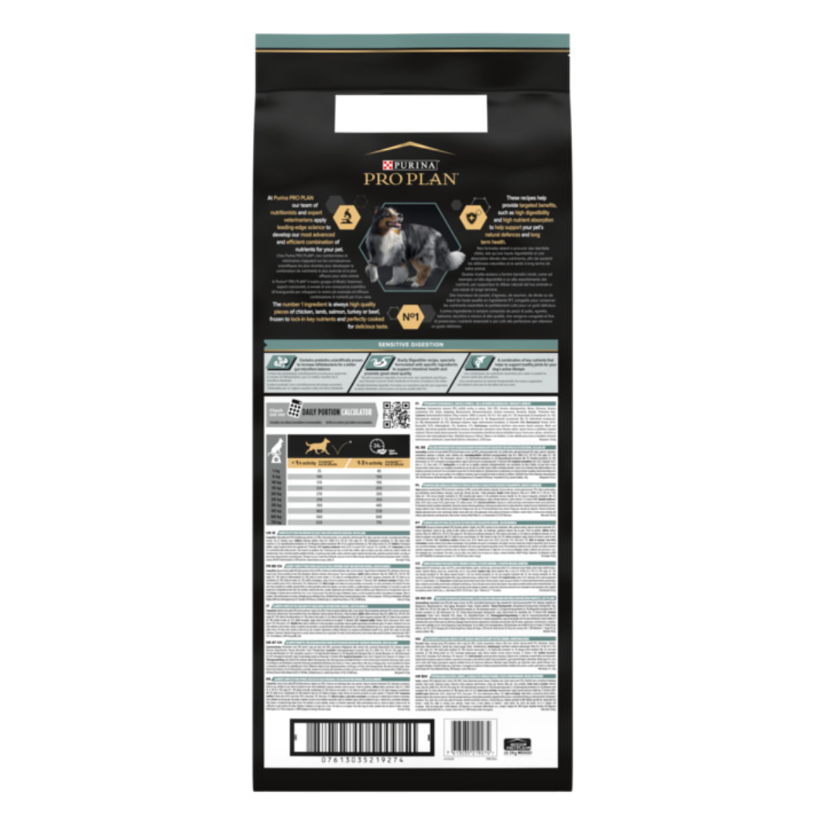 PURINA Pro Plan Sensitive Digestion Medium Adult, M, Miel, hrană uscată câini, sistem digestiv PURINA Pro Plan Sensitive Digestion Adult M, Miel, hrană uscată câini, sensibilități digestive, 14+2.5kg GRATUIT - poza 3