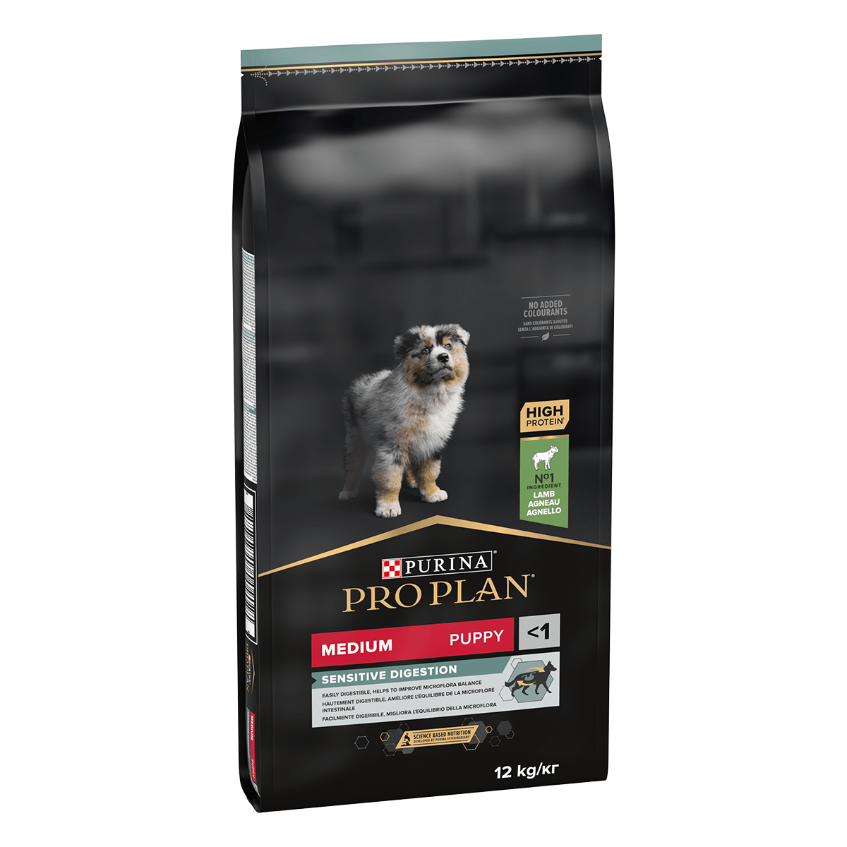 PURINA Pro Plan Sensitive Digestion Puppy M, Miel, hrană uscată câini junior, sensibilități digestive, 12kg - poza 5