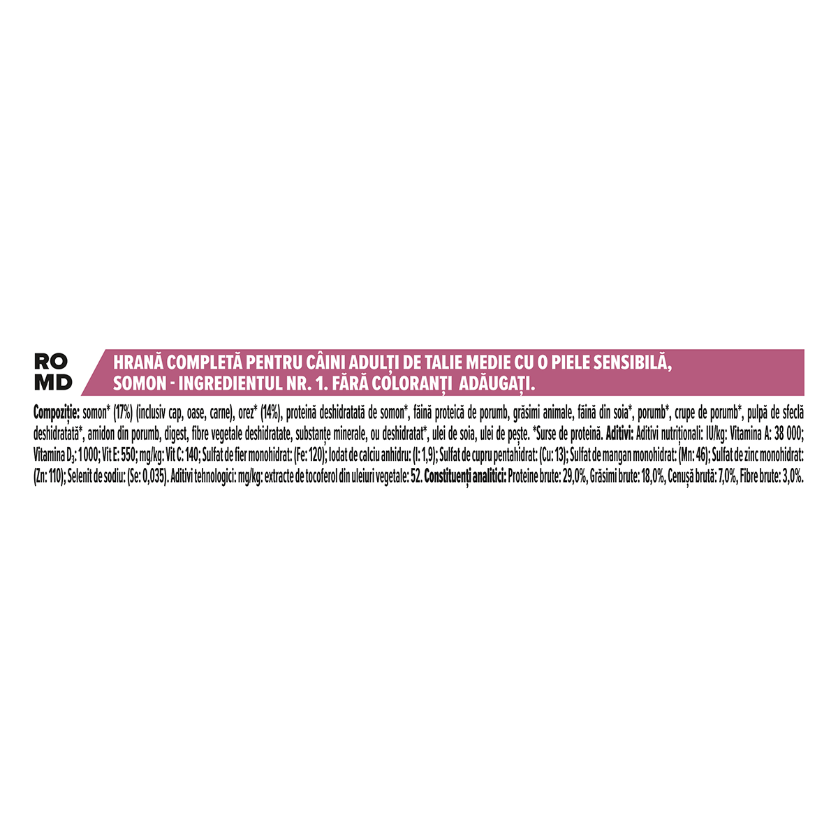 PURINA Pro Plan Sensitive Skin Adult M, Somon, hrană uscată câini, piele și blană, 3kg - poza 4