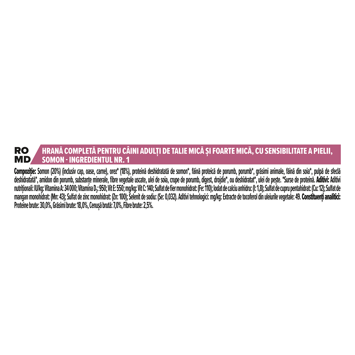 PURINA Pro Plan Sensitive Skin Adult S, Somon, hrană uscată câini, piele și blană, 3kg - poza 3