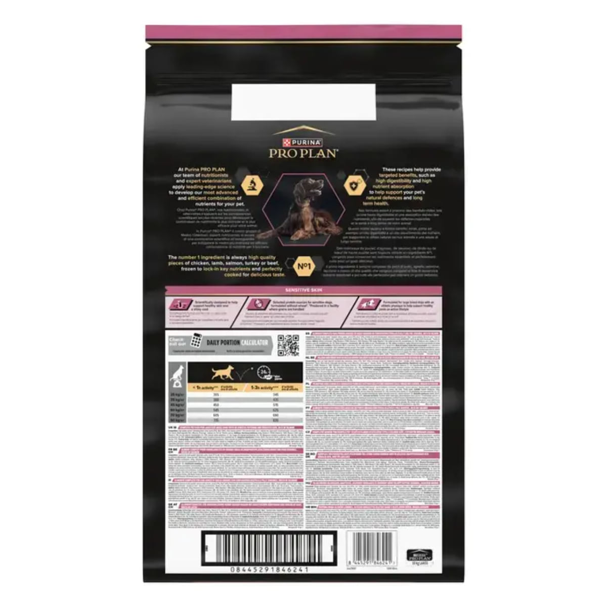PURINA Pro Plan Sensitive Skin Large Athletic, L-XL, Somon, hrană uscată câini, piele & blană, 10kg - poza 4
