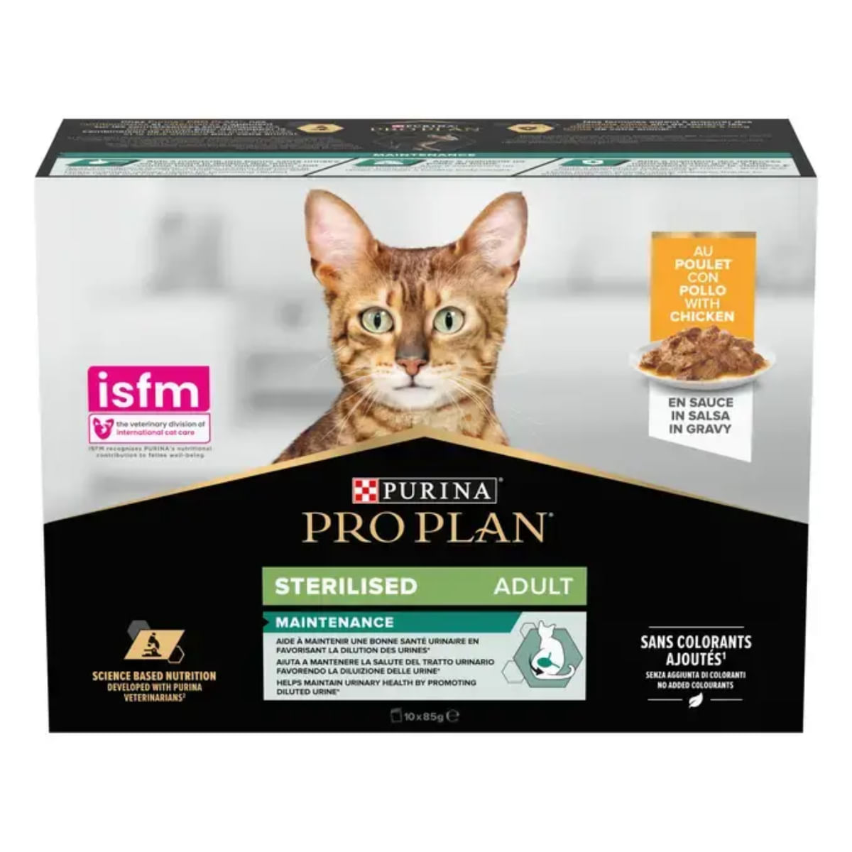 PURINA Pro Plan Sterilised Maintenance , Pui, plic hrană umedă pisici sterilizate, (în sos), bax, 85g x10buc - poza 1