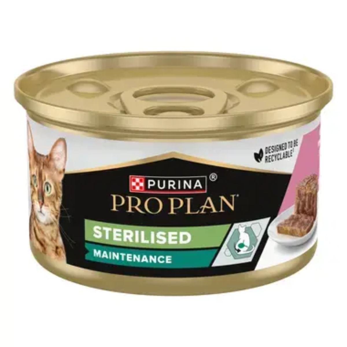PURINA Pro Plan Sterilised Maintenance, Ton și Somon, hrană umedă pisici sterilizate, (pate), bax, 85g x 24buc - poza 1
