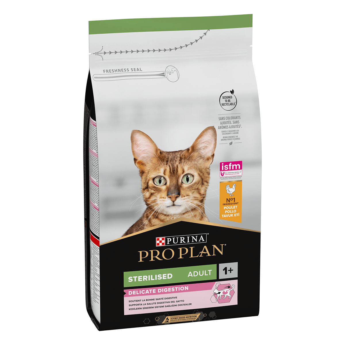 PURINA Pro Plan Sterilised OptiDigest, Pui, hrană uscată pisici sterilizate, 1.5kg - poza 1