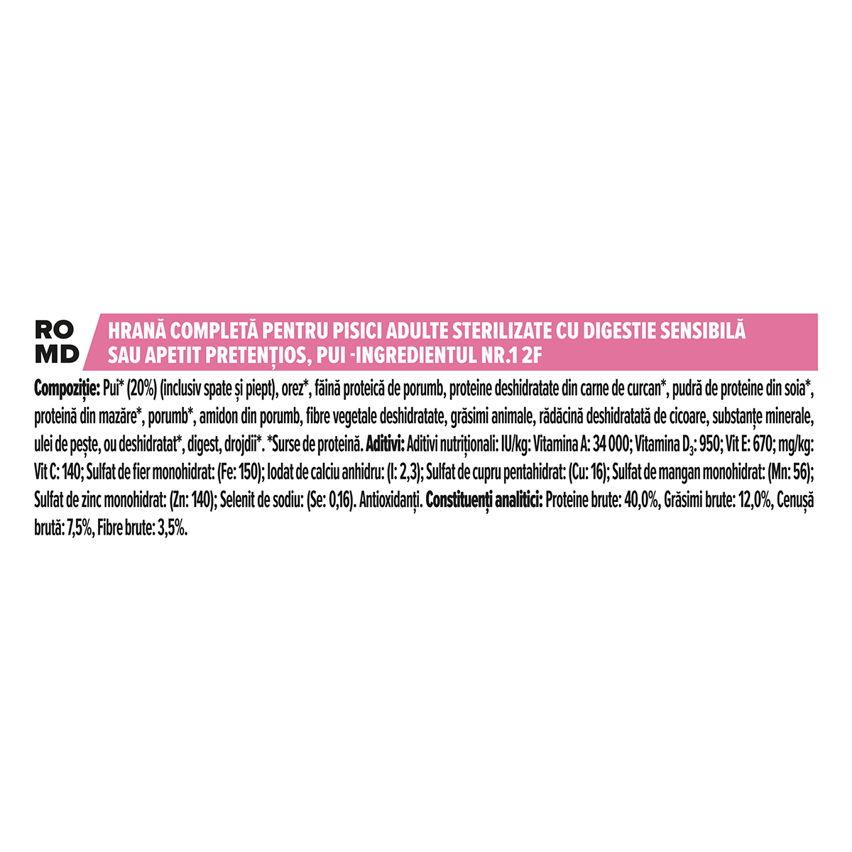 PURINA Pro Plan Sterilised OptiDigest, Pui, hrană uscată pisici sterilizate, 1.5kg - poza 2