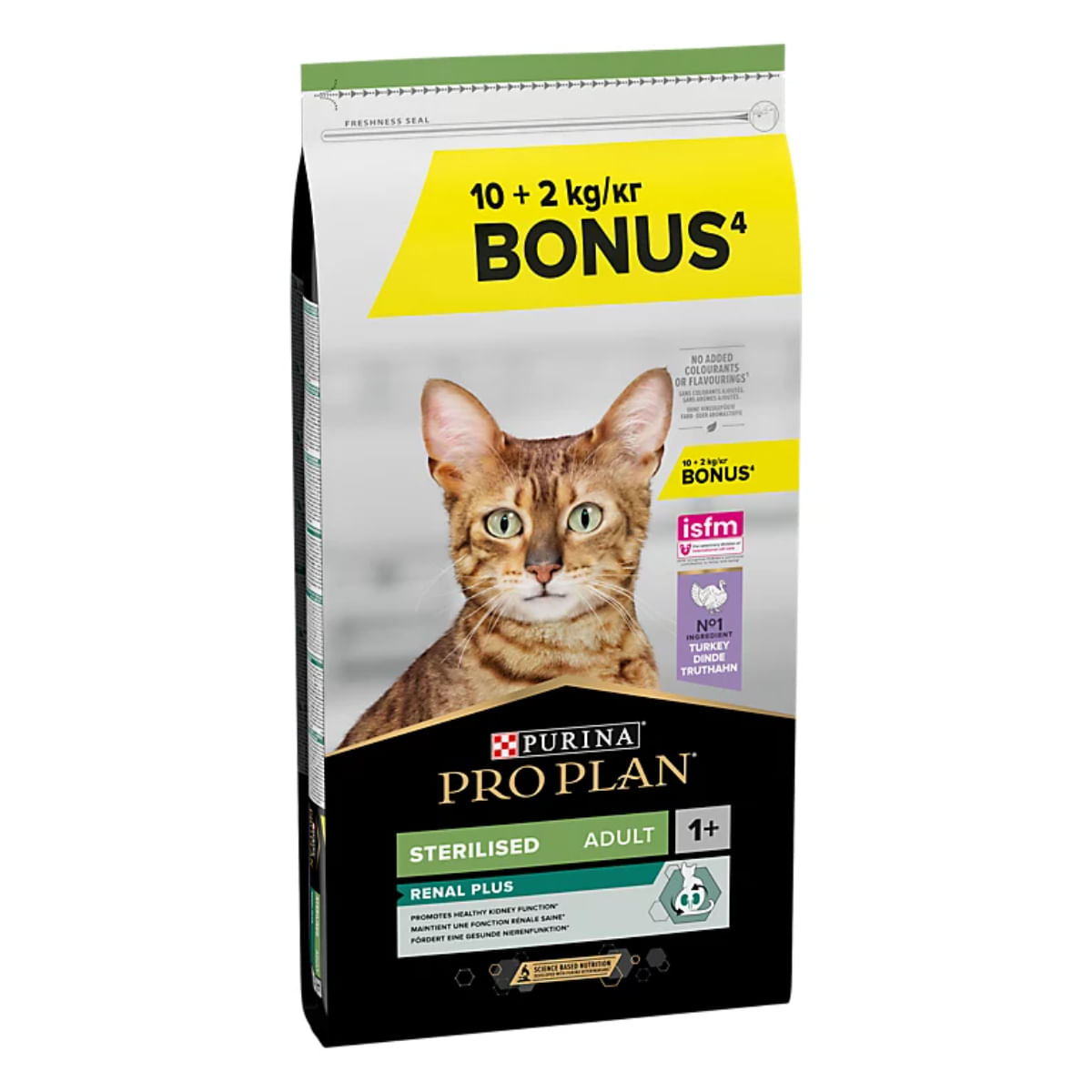 PURINA Pro Plan Sterilised OptiRenal, Curcan, hrană uscată pisici sterilizate, GRATUIT, 10 + 2kg - poza 2