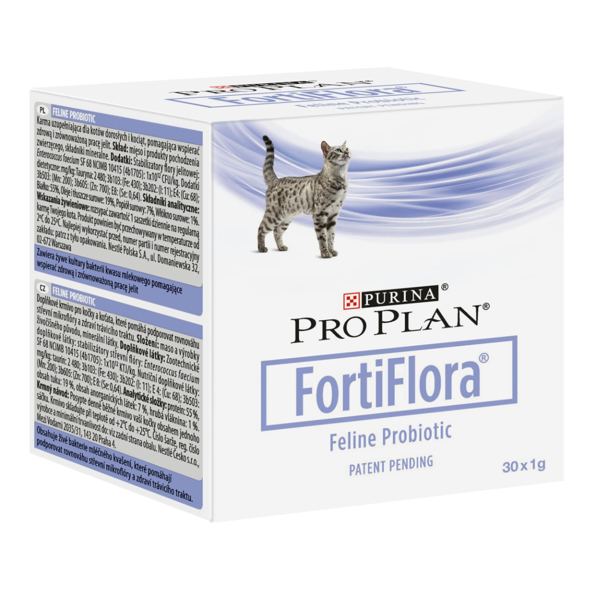 PURINA Pro Plan Veterinary Diets FortiFlora Feline, supliment alimentar pisici, sensibilități digestive, 1g x 30 - poza 1