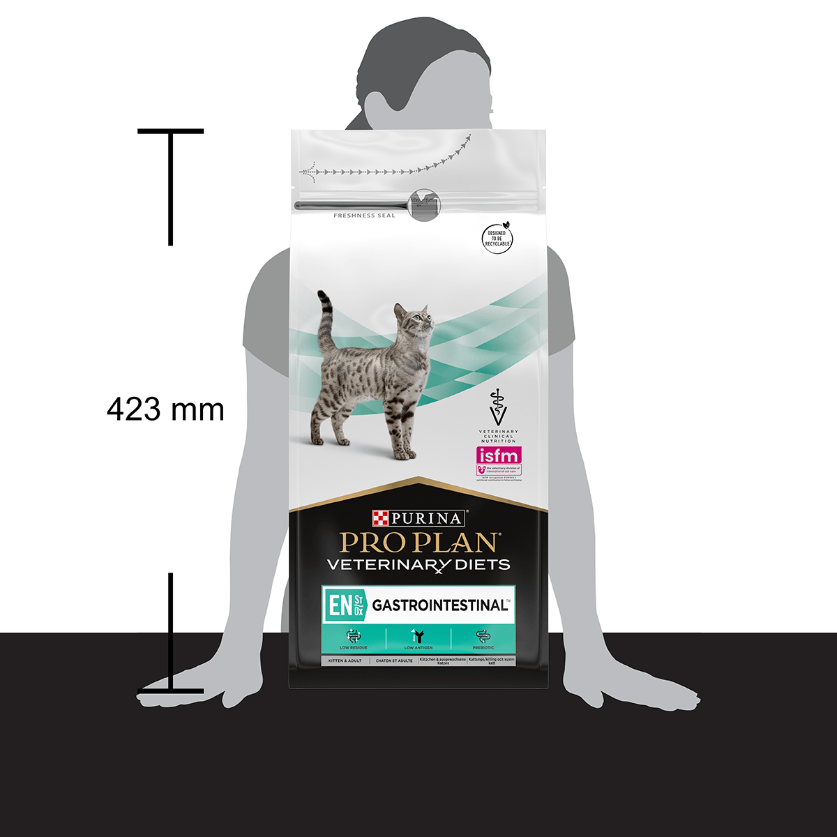 PURINA Pro Plan Veterinary Diets Gastrointestinal, dietă veterinară pisici, hrană uscată, afecțiuni digestive, 1.5kg - poza 3