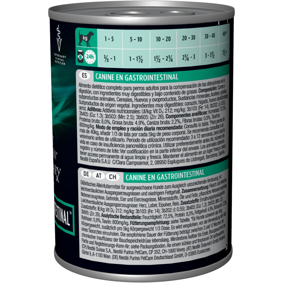 PURINA Pro Plan Veterinary Diets Gastrointestinal Mousse, dietă veterinară câini, conservă hrană umedă, afecțiuni digestive, 400g - poza 5