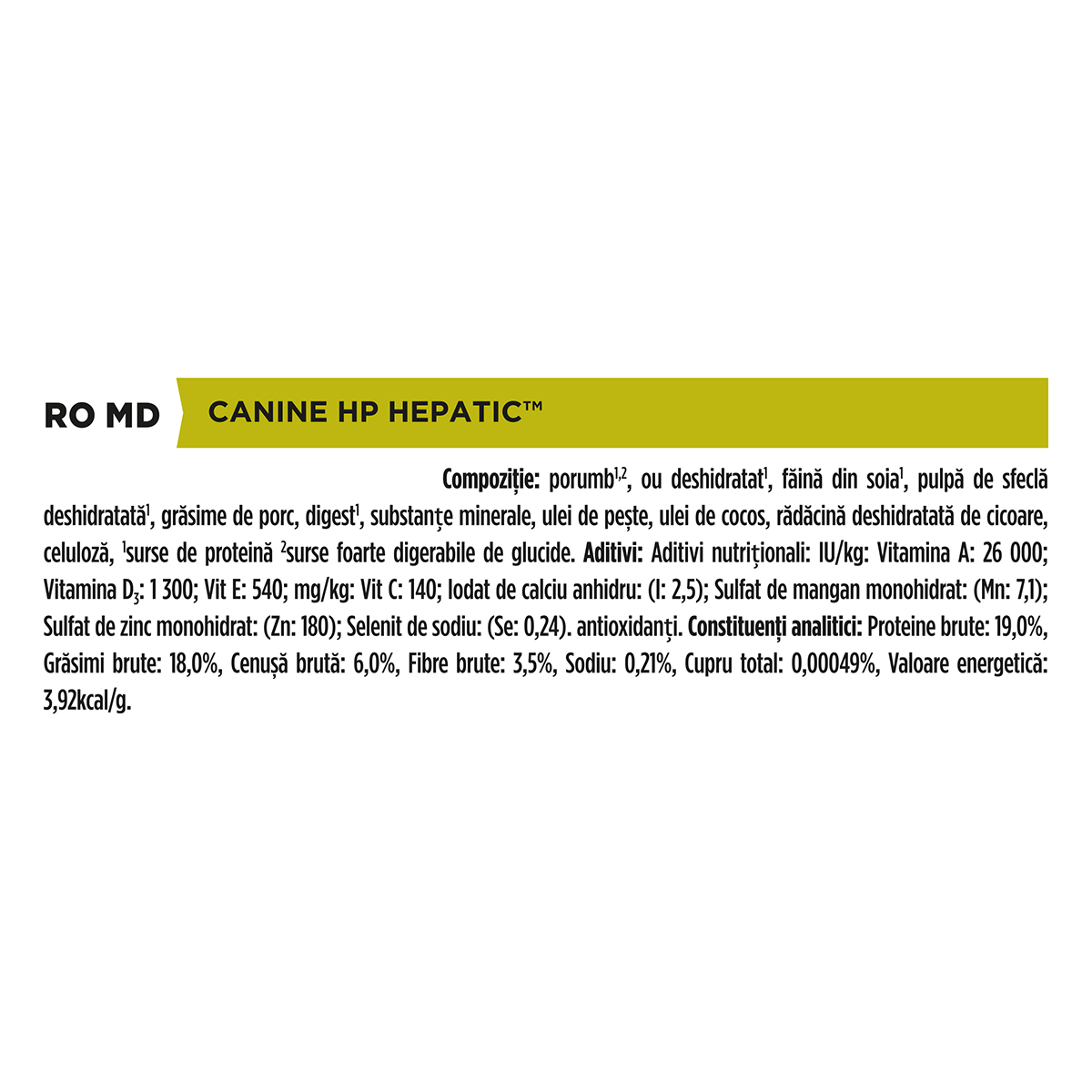 PURINA Pro Plan Veterinary Diets Hepatic, dietă veterinară câini, hrană uscată, afecțiuni hepatice, 3kg - poza 2