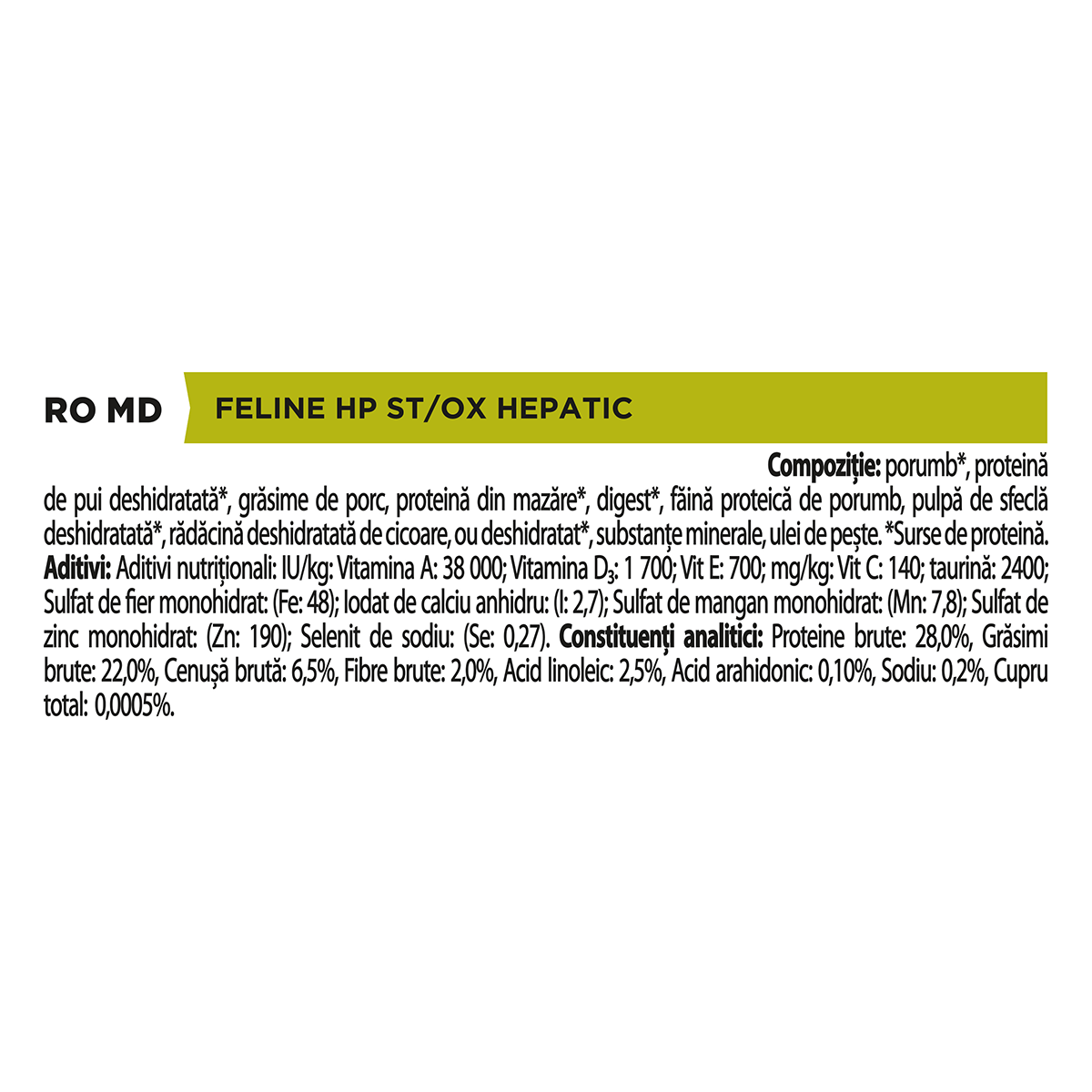 PURINA Pro Plan Veterinary Diets Hepatic, dietă veterinară pisici, hrană uscată, afecțiuni hepatice, 1.5kg - poza 3