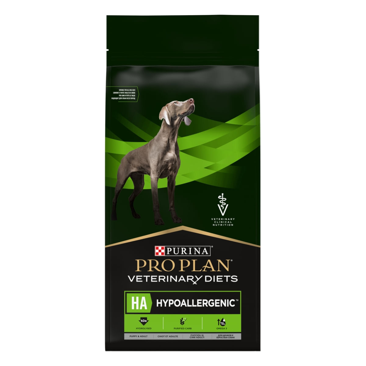 PURINA Pro Plan Veterinary Diets Hypoallergenic, dietă veterinară câini, hrană uscată, afecțiuni digestive și dermatologice, 11kg - poza 1