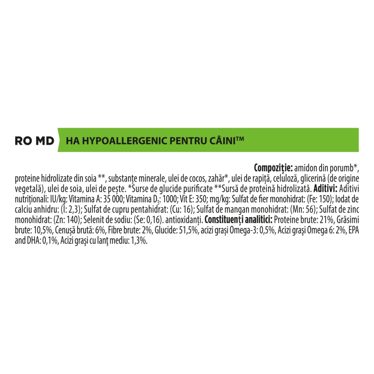 PURINA Pro Plan Veterinary Diets Hypoallergenic, dietă veterinară câini, hrană uscată, afecțiuni digestive și dermatologice, 11kg - poza 5