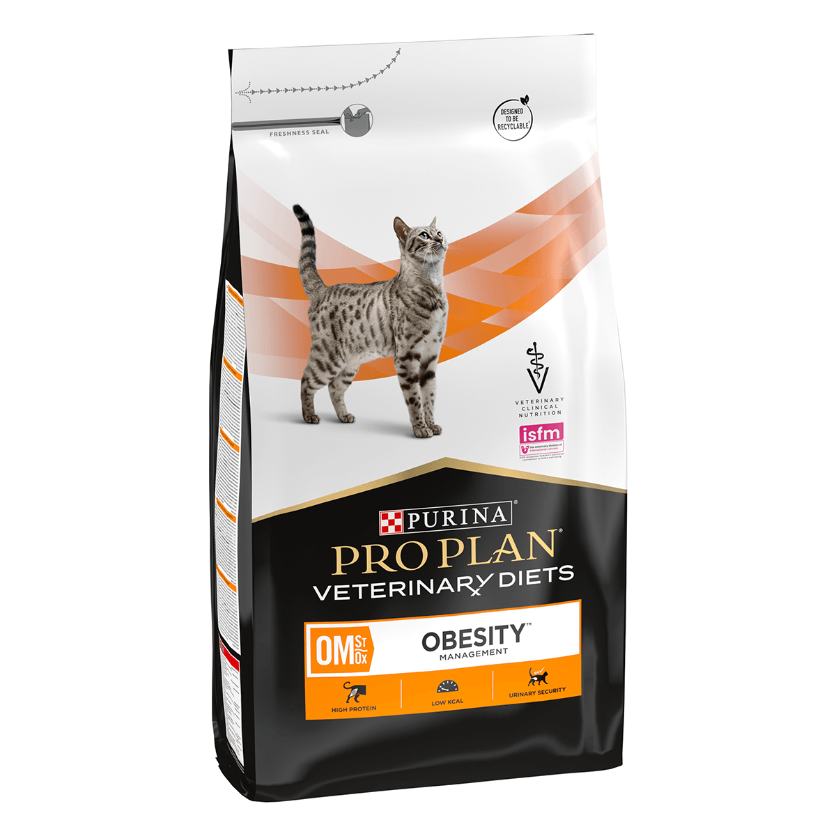 PURINA Pro Plan Veterinary Diets Obesity Management, dietă veterinară pisici, hrană uscată, managementul greutății, 5kg - poza 2