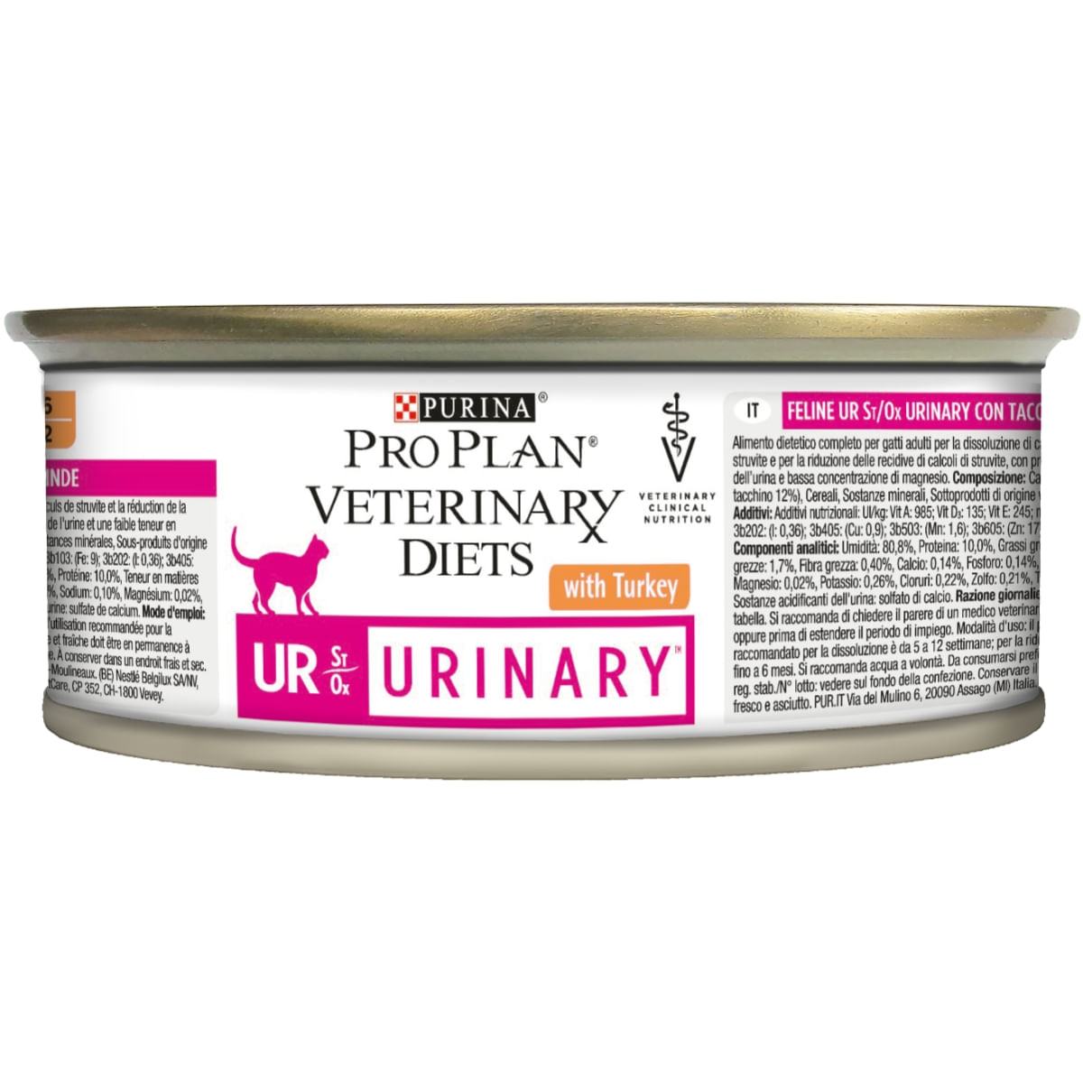 PURINA Pro Plan Veterinary Diets Urinary Mousse, dietă veterinară pisici, conservă hrană umedă, afecțiuni urinare, 195g - poza 3