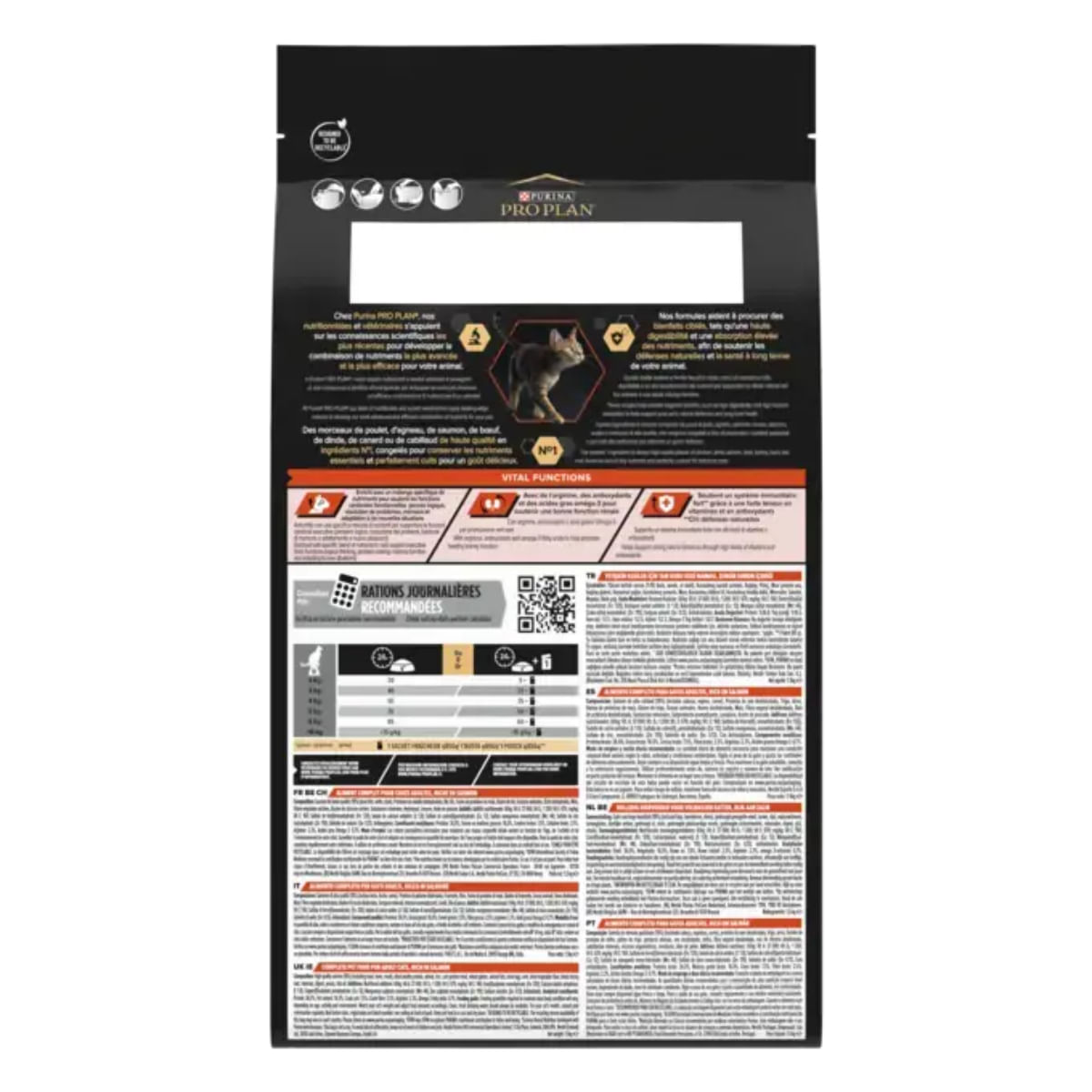 PURINA Pro Plan Vital Functions Adult 1+, Somon, hrană uscată pisici, 1.5kg - poza 4