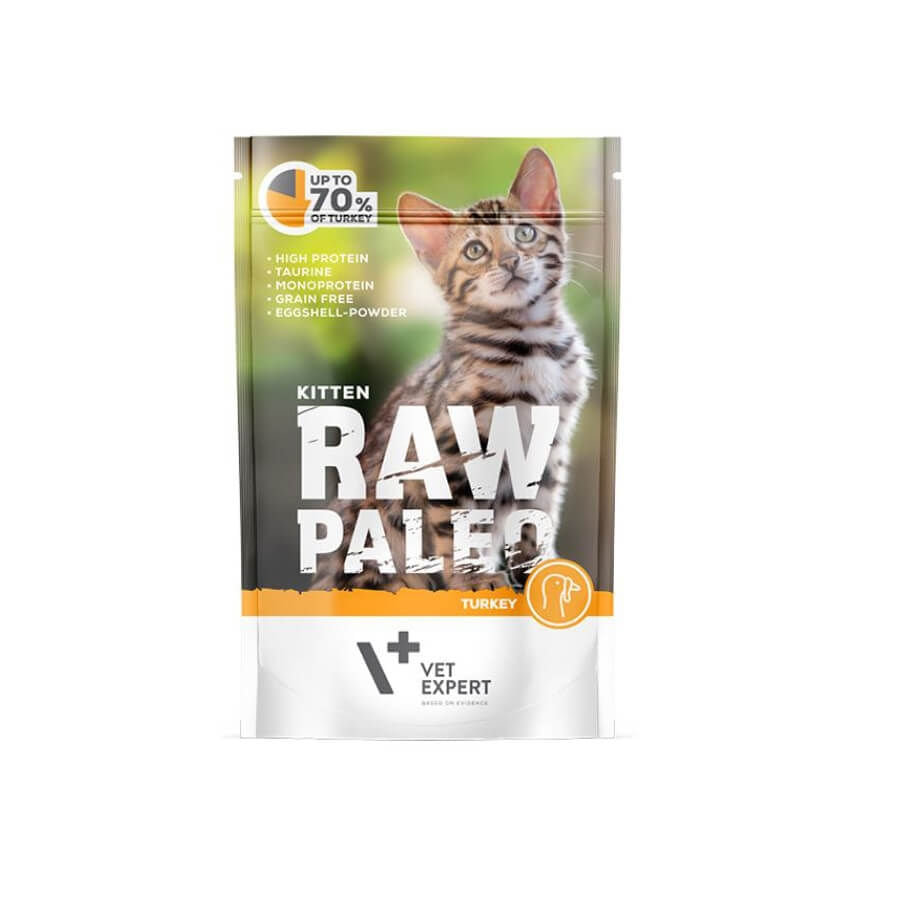 Raw Paleo Kitten Cat Curcan, 100 g - poza 2