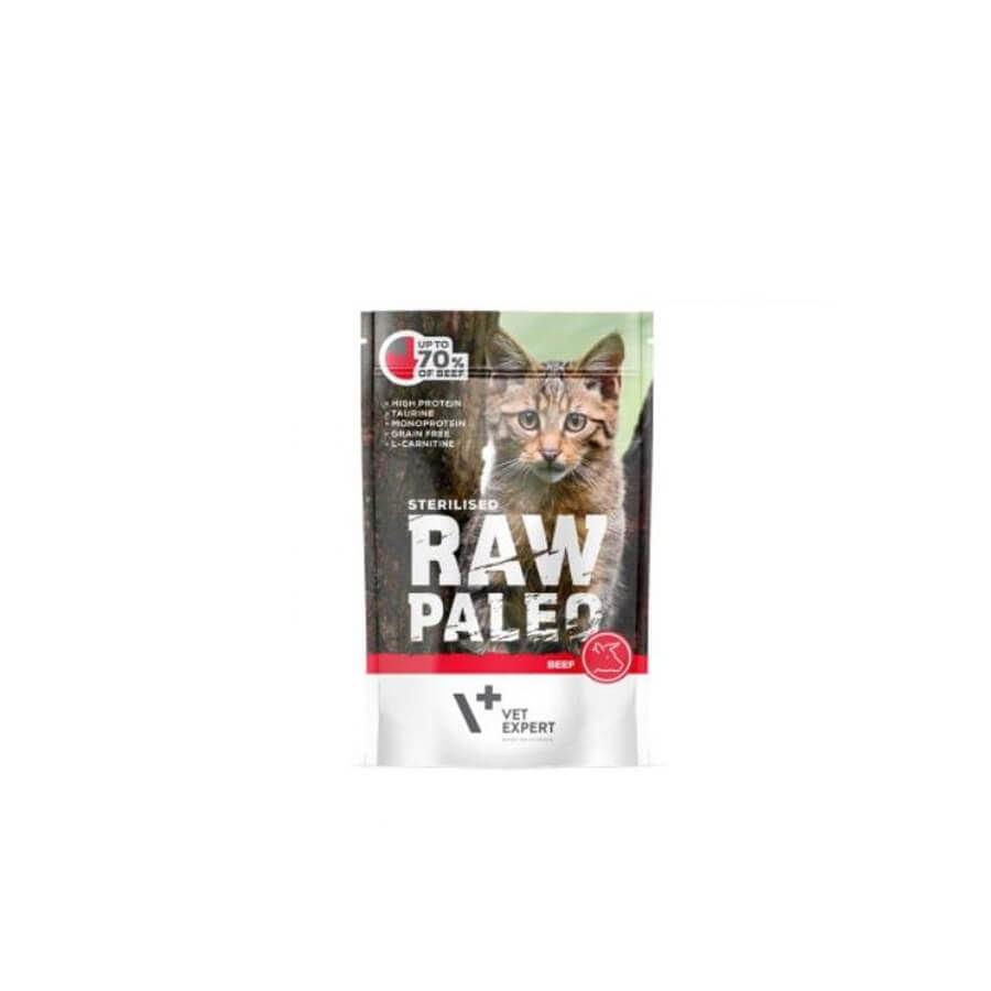 Raw Paleo Sterilised Cat Vita, 100 g - poza 2