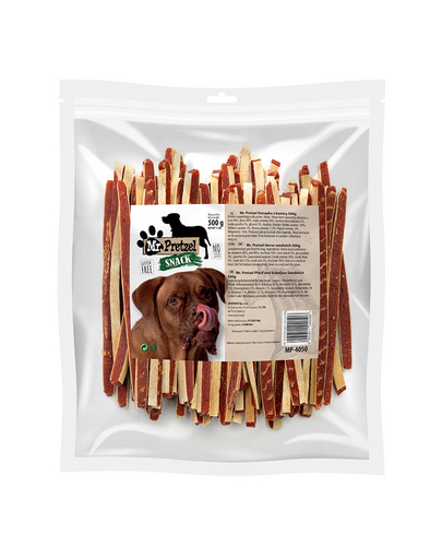 Recompense câini carne de cal pentru câini sensibili MR. PRETZEL Sandwich 500 g