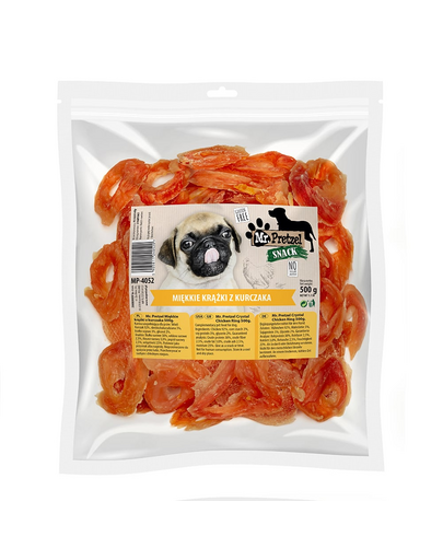 Recompense moi pentru câini, cu pui MR. PRETZEL 500 g