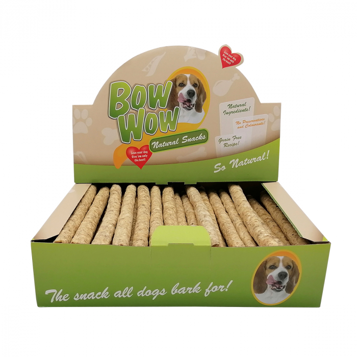 Recompense pentru caini Bow Wow, Sticks cu burta de vita, 50 bucati