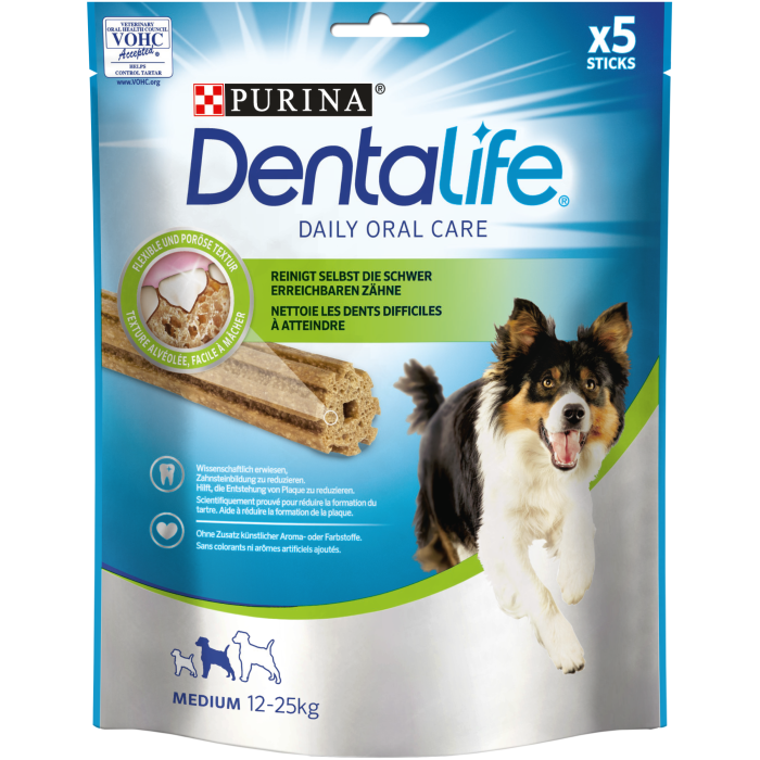 Recompense pentru caini Purina Dentalife Medium, 115g