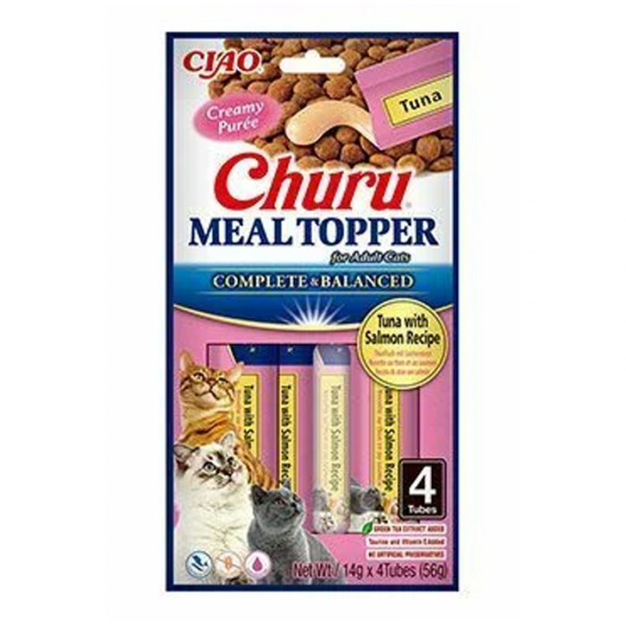 Recompense pentru pisici Churu Meal Topper cu ton somon 4 buc x 14 gr