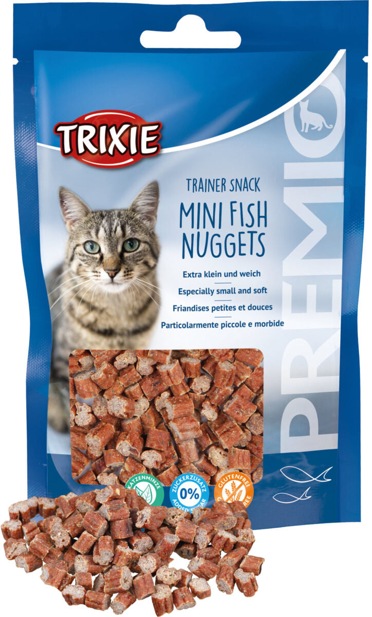 Recompense Pentru Pisici, Premio Trainer, Mini Nuggets Cu Peste/Pui/Catnip, 50g 50g