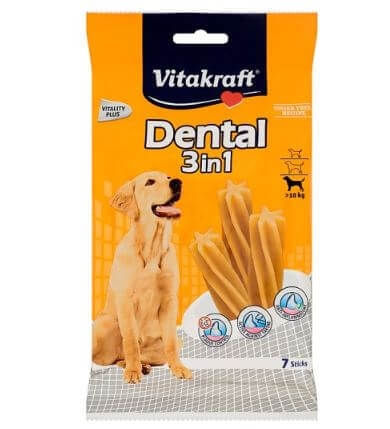 RECOMPENSE VITAKRAFT DENTAL SNACK 3IN1 MEDIUM, 180 G - poza 2