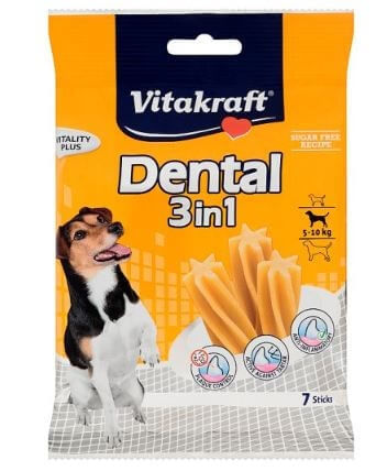 RECOMPENSE VITAKRAFT DENTAL SNACK 3IN1 SMALL, 120 G - poza 2